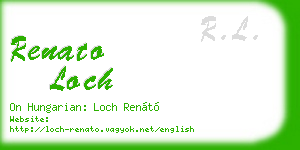 renato loch business card
